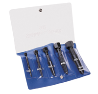 Screw Extractor Set (Size 1-5) in vinyl pouch