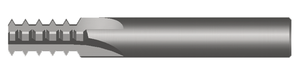 staggered tooth thread mill