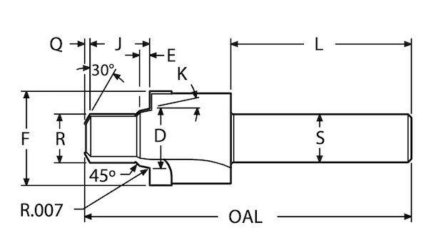 ISO 6149 without ID notch