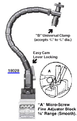 NO Fine Adjuster Rod Flexbar Universal Holder #18035 V-Bottom & Magnetic Base 