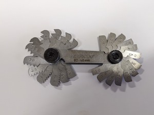 metric screw pitch gage