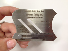 adjustgable fillet weld gage