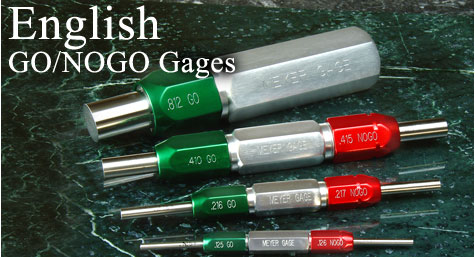 Vermont Gage Steel No-Go Plug Gage Tolerance Class X 0.0961 Gage Diameter