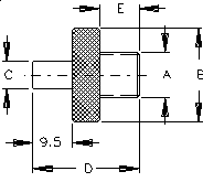 tapped hole location gage