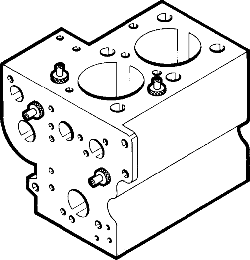 block with tapped hole location gages