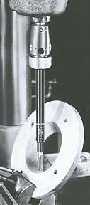using a tap extension on a drill press